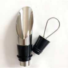 Cheap price with high quality silicone and stainless steel material wine stopper pourer